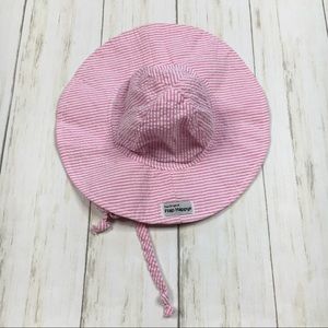 The Original Flap Happy Pink Seersucker Floppy Hat